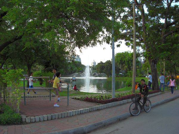Lumpini Park Springbrunnen