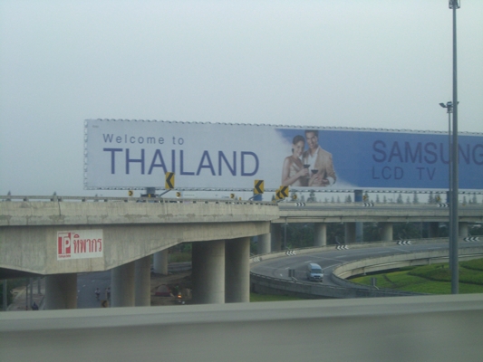 Billboard Welcome to Thailand